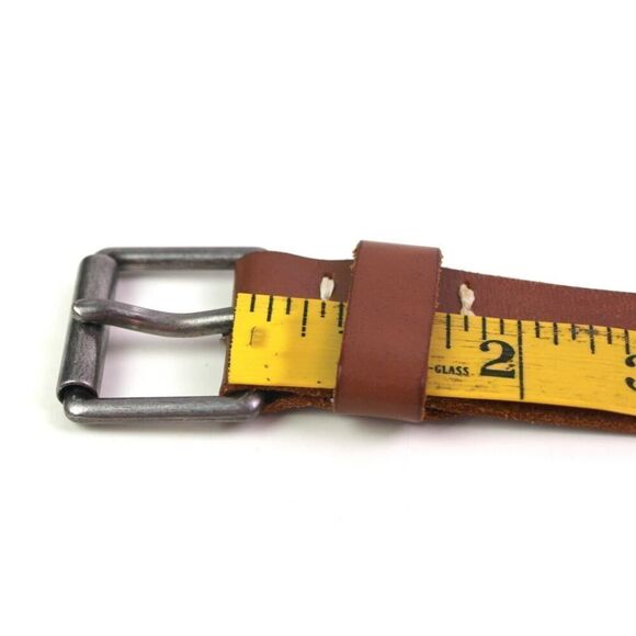 J. CREW SADDLE BROWN GENUINE LEATHER 1 1/4"Wd CASUAL DRESS MEN'S BELT Sz 34 (R14 - Picture 12 of 15